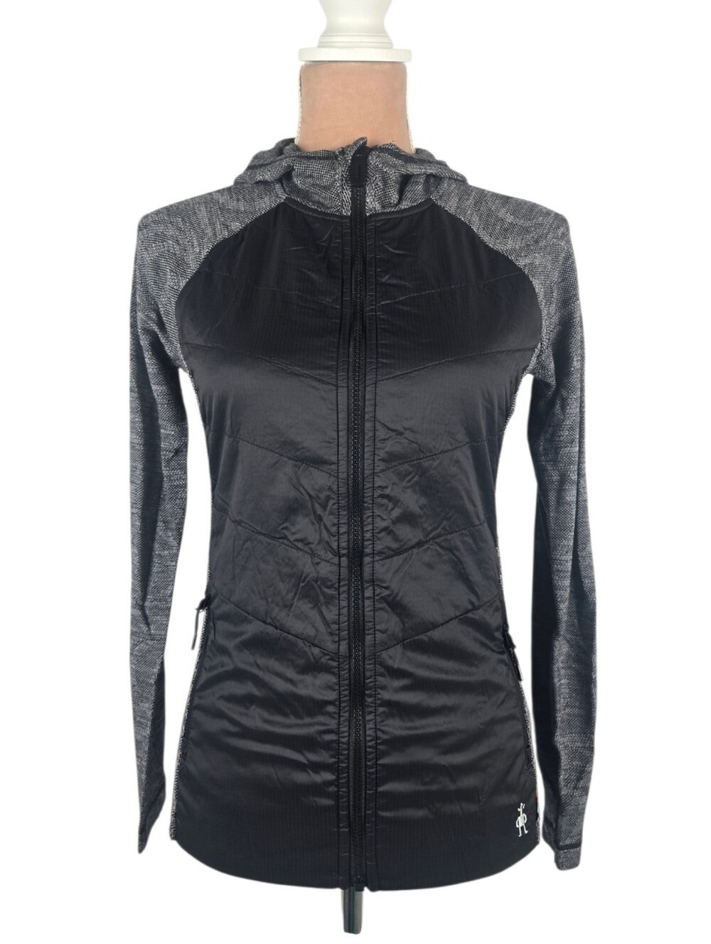 Smartwool Smartloft 60 Hoodie Merino Wool Full Zip Insulated Grey XS